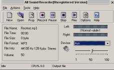 All Sound Recorder(Audio-Ware.com) Screenshot
